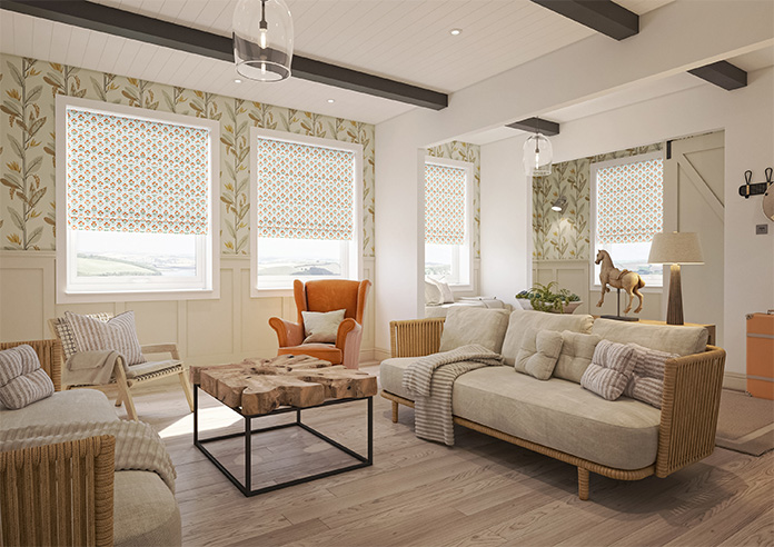 Chatsworth, Pumpkin Spice - Motorised Roman Blind - Image 6